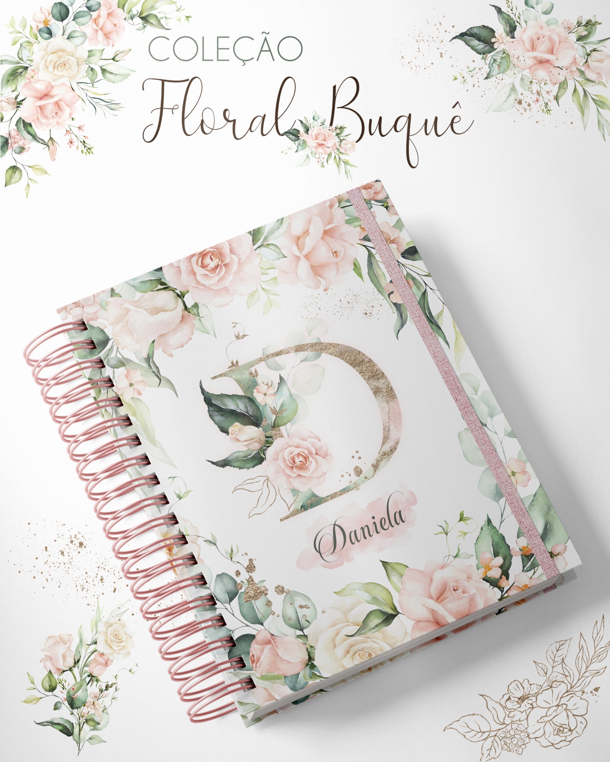 Capas Alfabeto A5 - Coleção Buquê